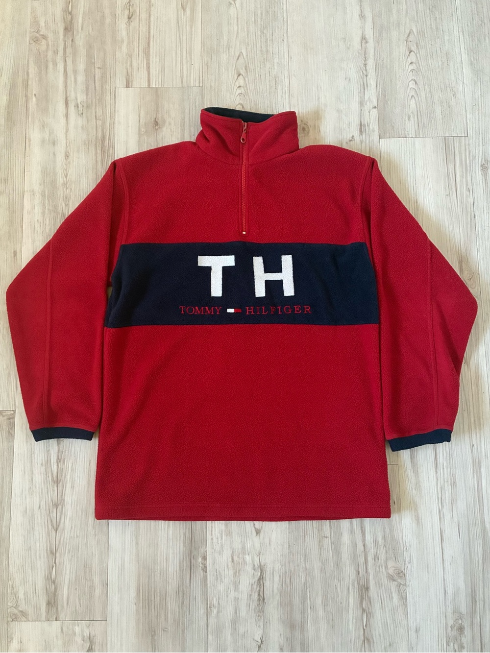 Vintage Tommy Hilfiger Quarter Zip Fleece Pullover
